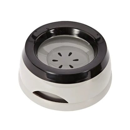 VZZ Pet Dog Bowls Floating Not Wetting Mouth Cat Bowl No Spill Drinking Water Feeder Plastic Portable Dog Bowl  dog accessories