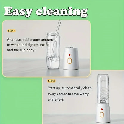 Electric Blender Juicer USB Fast Rechargeable Mixer Fresh Fruit Grinder Portable Multifunction Cup Shakes Smoothie Maker