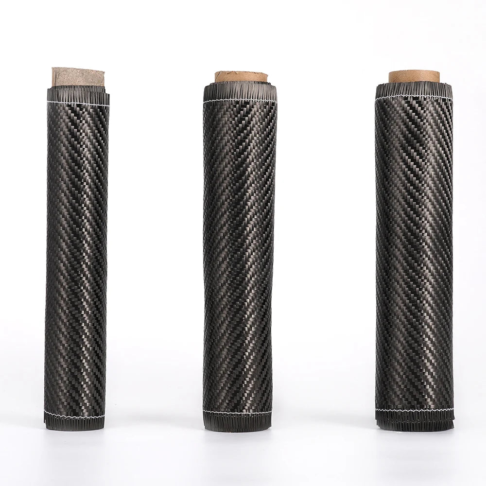 3K 200gsm0.2mm 30/60/150/300cm Thickness Carbon Fiber Cloth Plain Carbon Fabric For Commercial Car Part Sport Equipment