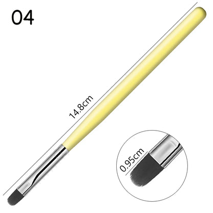 1-9PCS Nails Art Brush Pen 3D Tips Pattern Phototherapy Acrylic UV Gel Extension Builder Coating Painting Pen DIY Manicure Tools