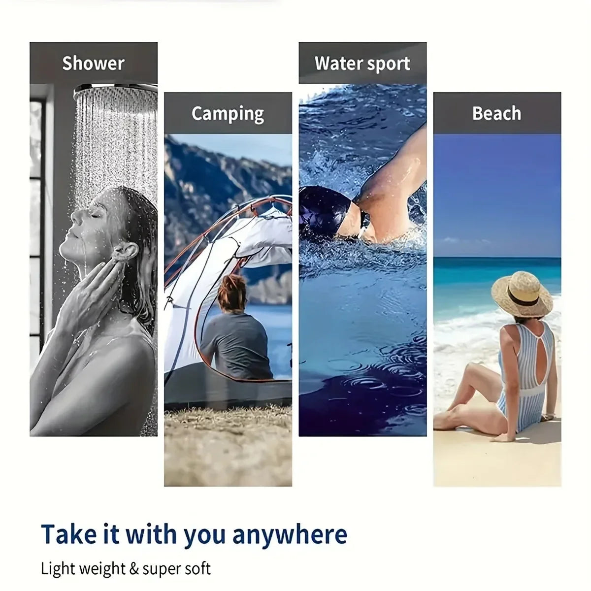 Character Collection Beach Towel, Full of FunMicrofiber terry bath towels for yoga, travel, swimming, fitness and camping