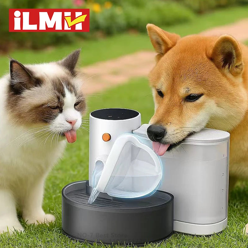 Cat Water Fountain, Automatic Pet Water Dispenser for Puppy, Rechargeable Wireless Cat Drinker No Need Filter, Cat Accessories