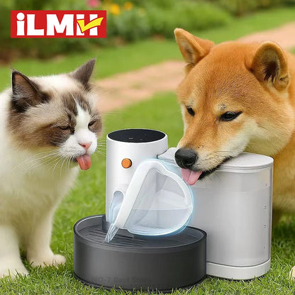 Cat Water Fountain, Automatic Pet Water Dispenser for Puppy, Rechargeable Wireless Cat Drinker No Need Filter, Cat Accessories