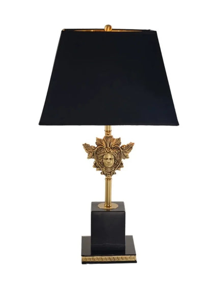 Modern LED Natural Marble Base Hardware Modern Light Luxury Bedside Lamp Decorative Lamp