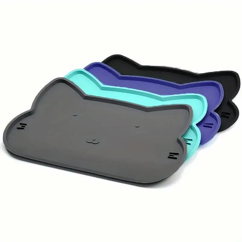 Silicone Pet Feeding Dog Cat Bowl Food Mat Non-Stick Waterproof Pet Food Feeding Pad Puppy Feeder Tray Water Cushion Placemat