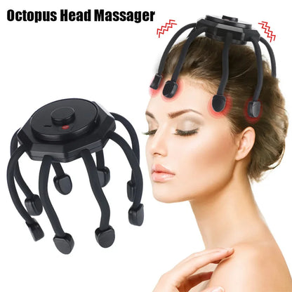 Electric Scalp Massager Cordless Portable Head Massager Headache Deep Relaxation Stress Relief Meridian Massage Claw Tools