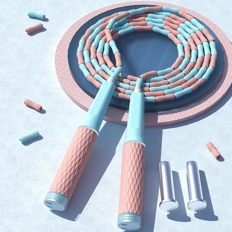 djustable Bamboo Jump Rope Tangle Free Design With Soft Beads For Kids School Sports Home Cardio Training Equipment