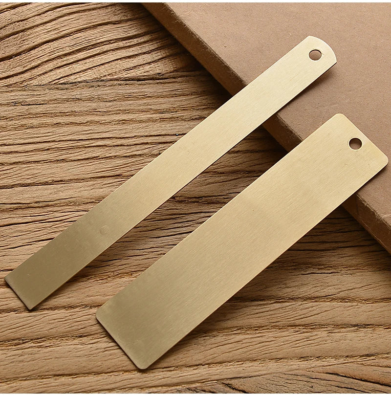 Retro Brass Straight Rulers Centimeter Inches Metal Triangle Ruler Protractor Stationery Measuring Tool School Office Supplies