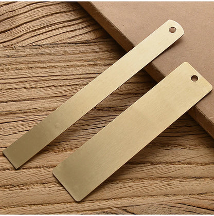 Retro Brass Straight Rulers Centimeter Inches Metal Triangle Ruler Protractor Stationery Measuring Tool School Office Supplies