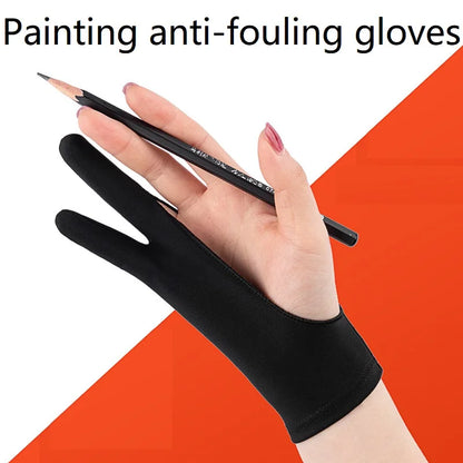 Tablet Gloves Drawing Gloves Left Hand Drawing Glove Paint Digital Graphic Tablet Glove for Drawing Glove