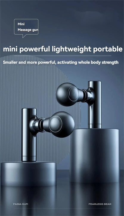 Portable Mini Massage Gun 3-Speed Deep Tissue for Shoulder Leg Foot Muscles Home Gym Use Mute Handheld Massager