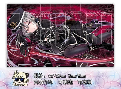 Yu-Gi-Oh! Play Mat Anime Yugioh Double Board Game Duel Plate Rubber Board Table Games Card Mat Mouse Pad Trading Card Game Mat