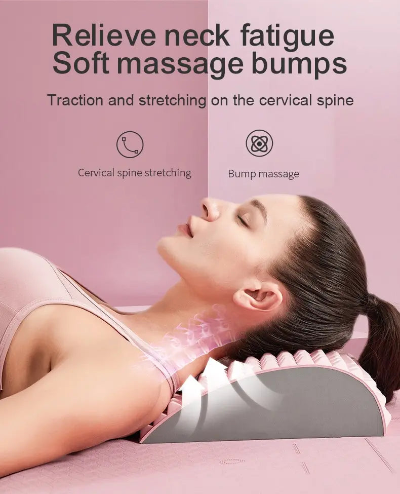 Neck & Back Stretcher Back Neck Cracker for Lower Back Pain Relief Refresh Back Stretcher Waist Relaxation Yoga Stretcher