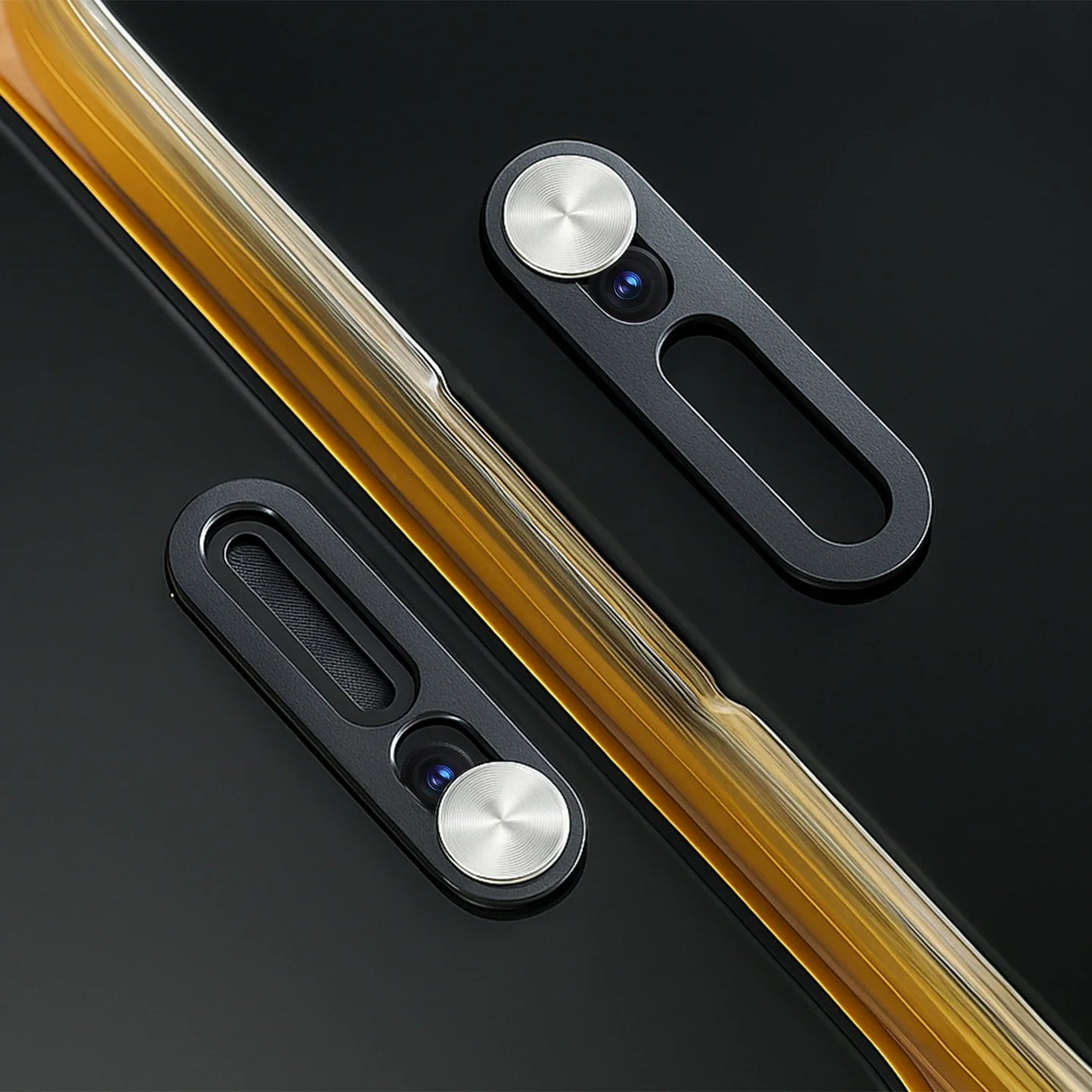 1/2Pcs Black/Silver Webcam Cover Anti-hacker Privacy Protection Slide Shield Anti-peep for Smartphone Laptop Desktop Camera