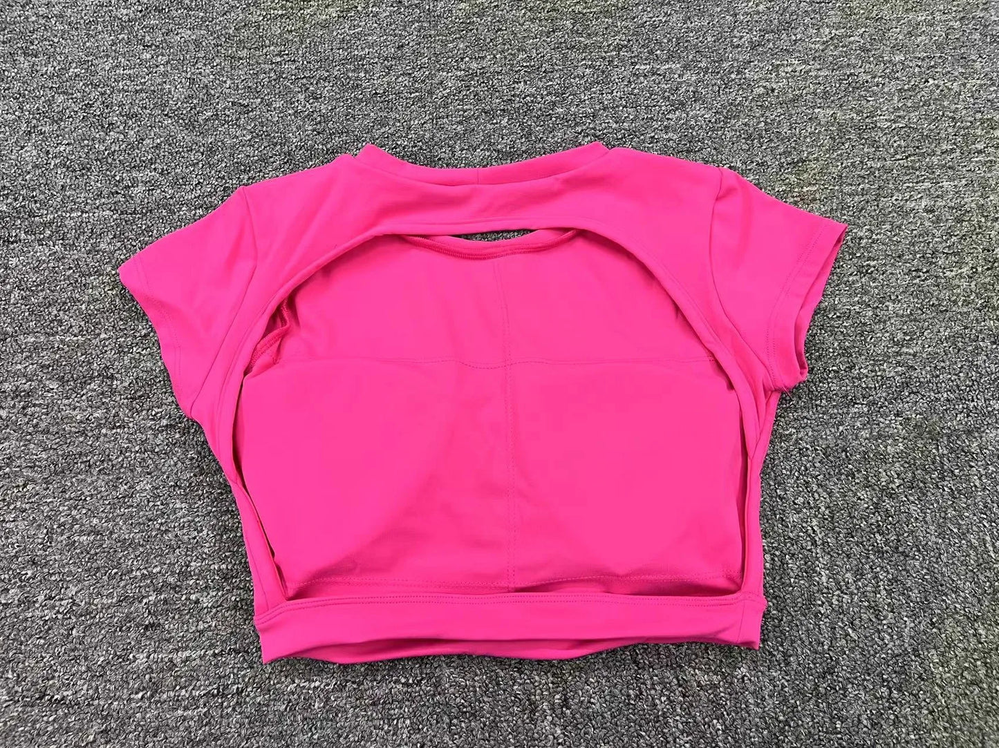 New Sports Shirts Breathable Workout Sportswear Fitness Backless Yoga Clothing Chest Pads Sport Crop Tops Gym Top Women