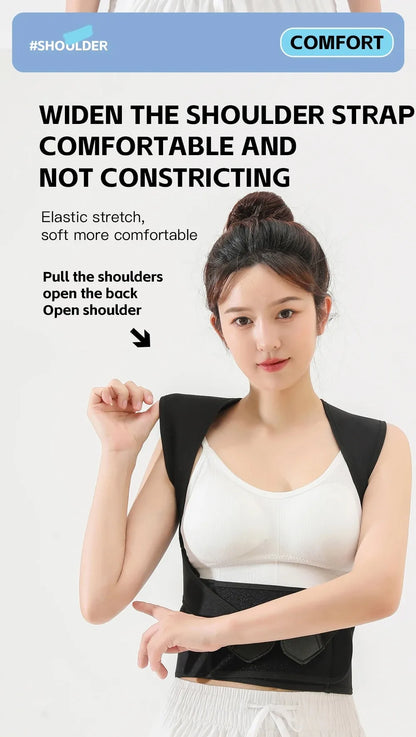 Gym Lumbar Belt Posture Corrector Women Men Adjustable Shoulder Posture Brace Back Straightener Body Shape Support Correction