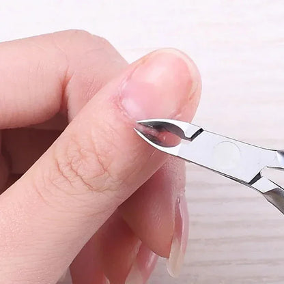 Professional Nail Cuticle Scissor Stainless Steel Gold Silver Dead Skin Exfoliating Clipper Clean Nails Art Tool Manicure Salon