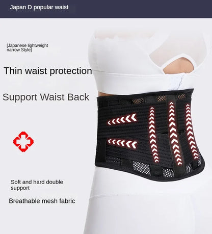 Back Brace Breathable Lumbar Support Belt Adjustable Straps Back Belt Lower Back Waist Brace for Lower Back Relief Sciatica