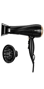 Hair dryer, hair dryer, 110 Hair Dryer V-127V 1900W Black/Golden, electric hair dryer