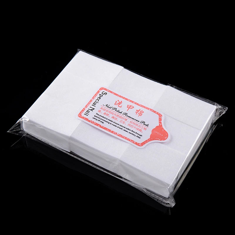 450pcs Lint-Free Nail Polish Remover Wipes Cotton Wipes Manicure Cleaner UV Gel Nail Polish Removal Pads Papers Cleansing Tools