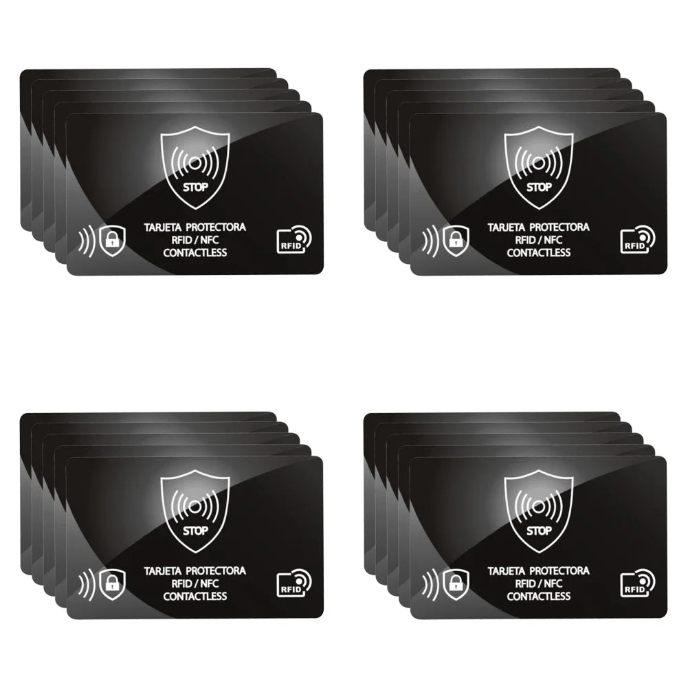 100/5Pcs RFID Blocking Reader Card Lock Protects Wallet IC NFC Anti Shield Token RFID Bank Card Holder Case Protection Blocker