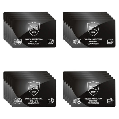 100/5Pcs RFID Blocking Reader Card Lock Protects Wallet IC NFC Anti Shield Token RFID Bank Card Holder Case Protection Blocker