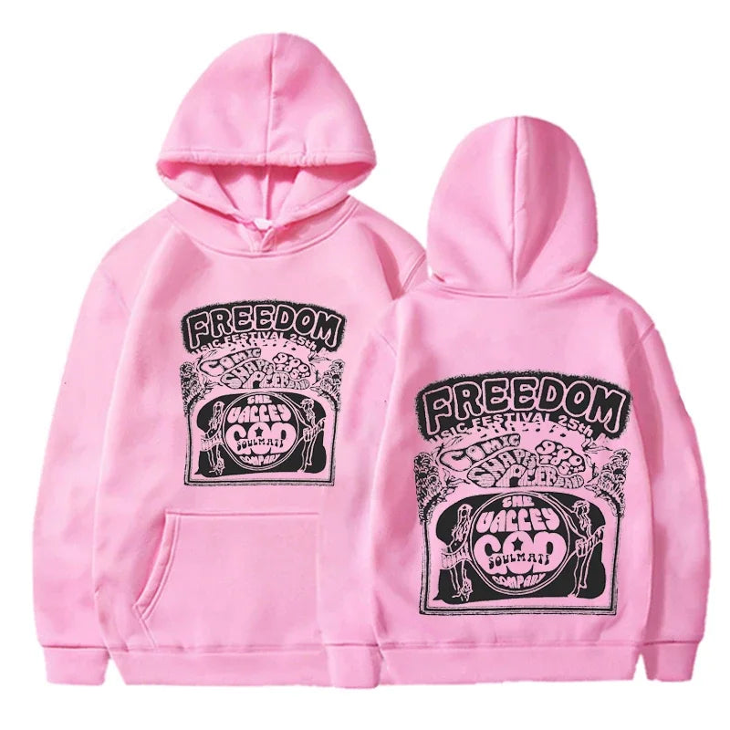 Classic Freedom Hoodies  Apparel  Camisa  Sweatshirt Customized  Hoodied Pullover  Hoodie Harajuku