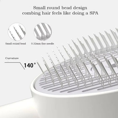 Anti-Static Pet Spray Hair Comb Demating One-click Cleaning Button Steam Spray Hair Remover Massaging Removes Loose Fur