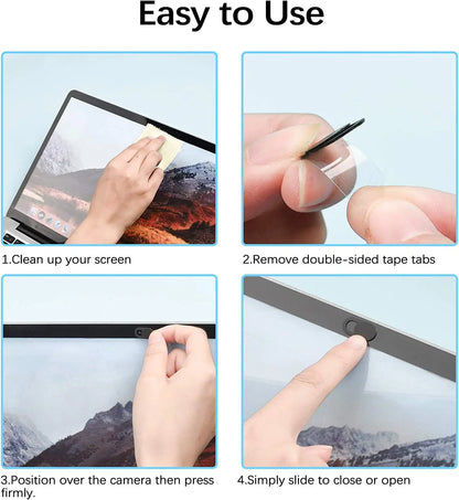 KCNKON Laptop Camera Cover Slide Webcam Blocker , for iPhone, iPad, MacBook Pro Ultra Thin Camera Privacy Protector