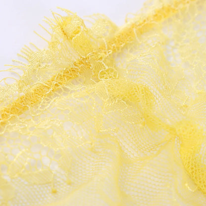 Ladies Sexy Lingerie Set Erotic Lingerie Lace Underwire Bra Set Erotic Exotic Lingerie Fashion Perspective Bra Thong Set