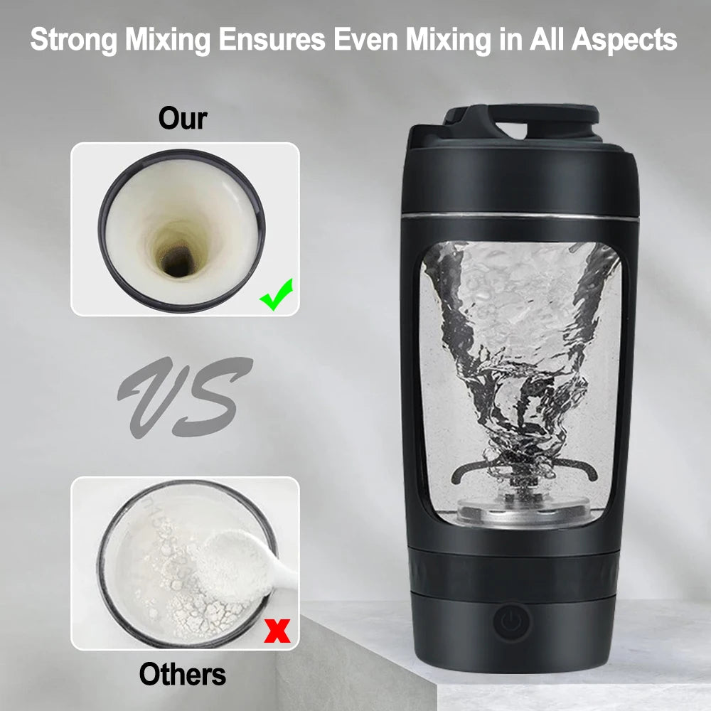 Portable Blender Bottles Electric Protein Powder Shaker Bottle Automatic Mixing Cup Electric Shaker Bottle Powdered Milk Shaker
