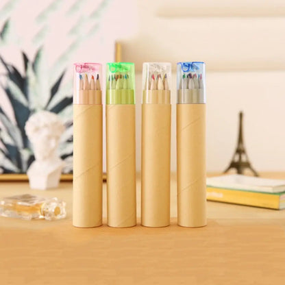 Creativity Crayon Student Pencil 12 Color Drawing Art Colored Pencil Student Stationery Portable Painting Pencil