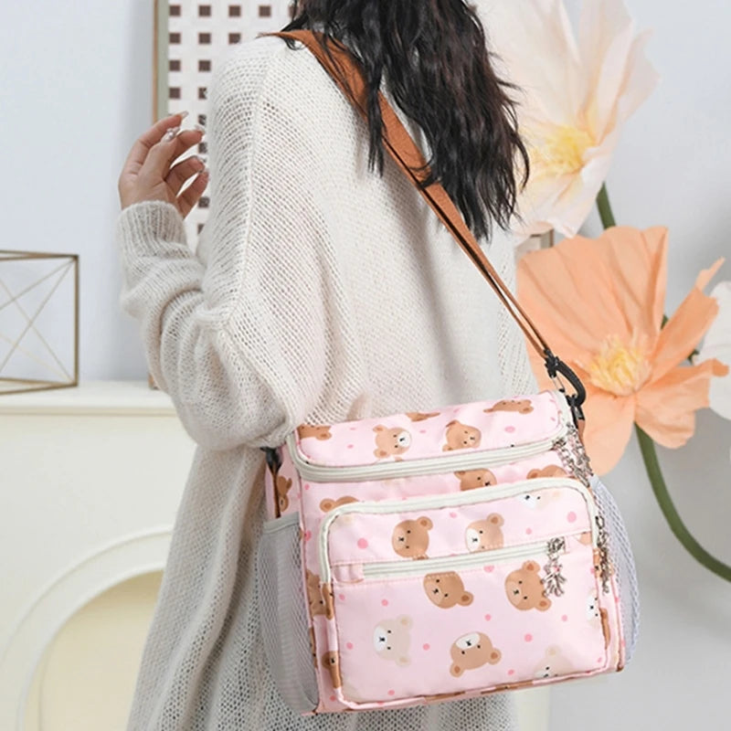 Spacious Mother Bag for Baby Essential Multifunction Baby Gear Organizes Bag Essential Baby Travel Bag Easy Access Storage