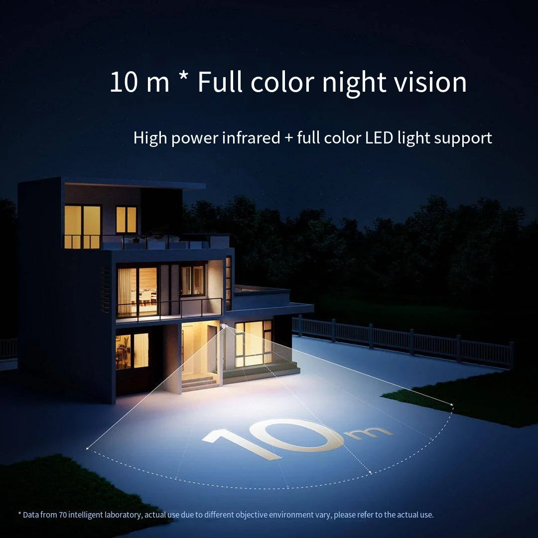 Xiaomi Mijia APP IP67 Waterproof 10000mah Battery Smart Outdoor IP Camera 2.5k HD  Wireless Security Infrared Night Vision Cam