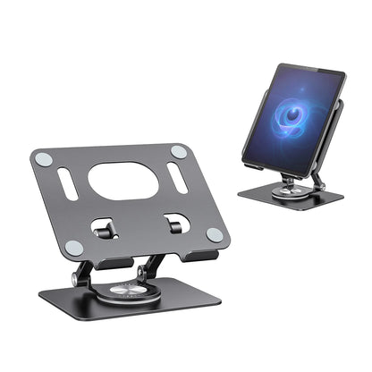 ST02 Tablet Stand Adjustable with 360 Swivel Base Aluminum Tablet Stand Holder Universal Tablet Holder for iPad Samsung