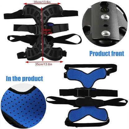 Fixed Spinal Brace Aluminium Alloy Breathable Fixed Spinal Straightener Brace for Children Adults Scoliosis Correcting Brace