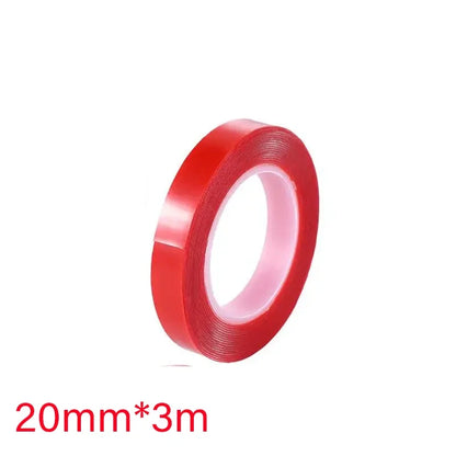 Double Sided Tape Nano Tape 3Meter 10/20/30mm Width Transparent Tape Washable Adhesive Nano Traceless Sticker Glue Red
