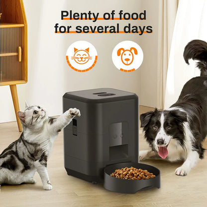 2L Pet Feeder Timing Smart Automatic Dog Pet Feeder For Cats Dog Button WIFI APP Intelligent Dry Food Dispenser Dog Bowl