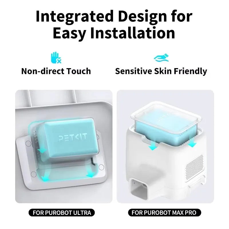 Original Petkit Pet Odor Eliminator N60 Exclusive for PUROBOT Ultra Self-Cleaning Cat Litter Box, Cat Toilet Odor Control （3pcs