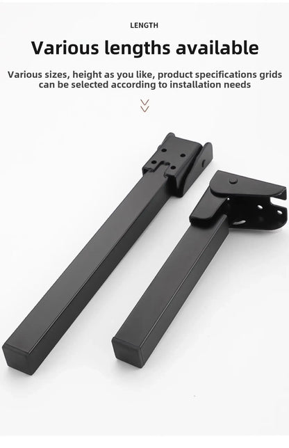 Foldable Table Leg Supports Thickened Sturdy Bases Anti-Slip Wear-Resistant Silent Foot Pads Heavy-Duty Aluminum Alloy  Design