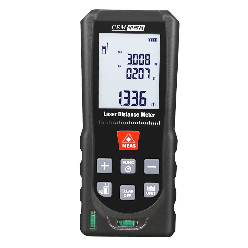 Laser Measuring Tool 328ft/100m, Red Light Laser Tape Measure with Angle Sensor, Pythagorean, Distance, Area, Volume Measuring