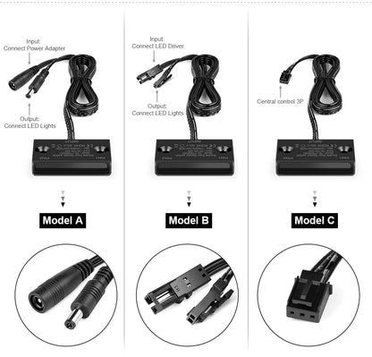 Smart Double Door Proximity Sensor Switch DC 12V-24V LED Light Switch For Wardrobe Cabinet Closet Backlight DIY Control Switch
