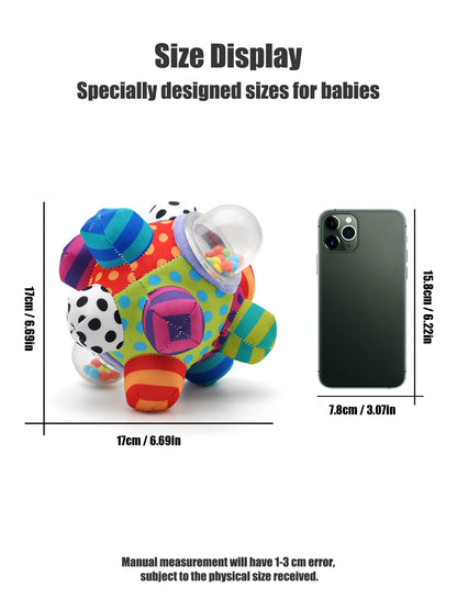 Baby Toy Fun Little Loud Bell Baby Ball Rattles Toy Develop Baby Intelligence Grasping Toy Hand Bell Rattle Toys For Baby Infant