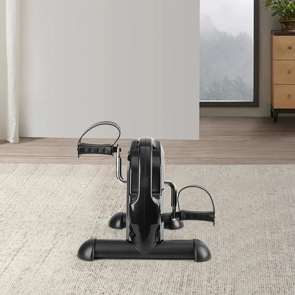 Mini Exercise Bike Arm and Leg Trainer Adjustable Peddler Exercise Bike LCD Display Foot Pedal Exercise Machine for Home Office