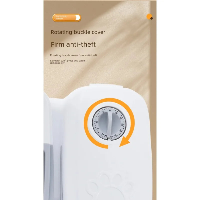 Pet Bowl Smart Timed Cat Feeder Quantitative Wet and Dry Food Single Meal Separation Home Use Automatic Feeding for Dogs & Cats