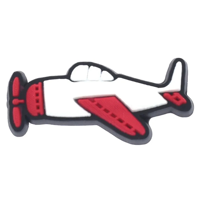 Airplane Shoe Charms for Crocs Accessories Charms Clogs Bubble Slides Shoe DIY Decoration Kids Party Gifts