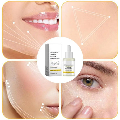 Retinol Face Serum Deep Moisturizing Younger Fade Fine Line Lifting Firming Repair Smooth Tighten Serum Hyaluronic Acid Serum