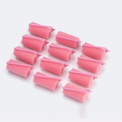 12pcs/lot Sponge Foam Hair Rollers Soft Household DIY Styling Curlers Cushion Rollers Travel Salon Styling Hairdressing Tools