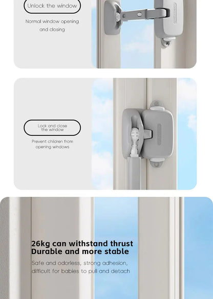 AIBEDILA Window safety door lock buckle childen protection high-rise anti fall windproof fixed limiter for window opening