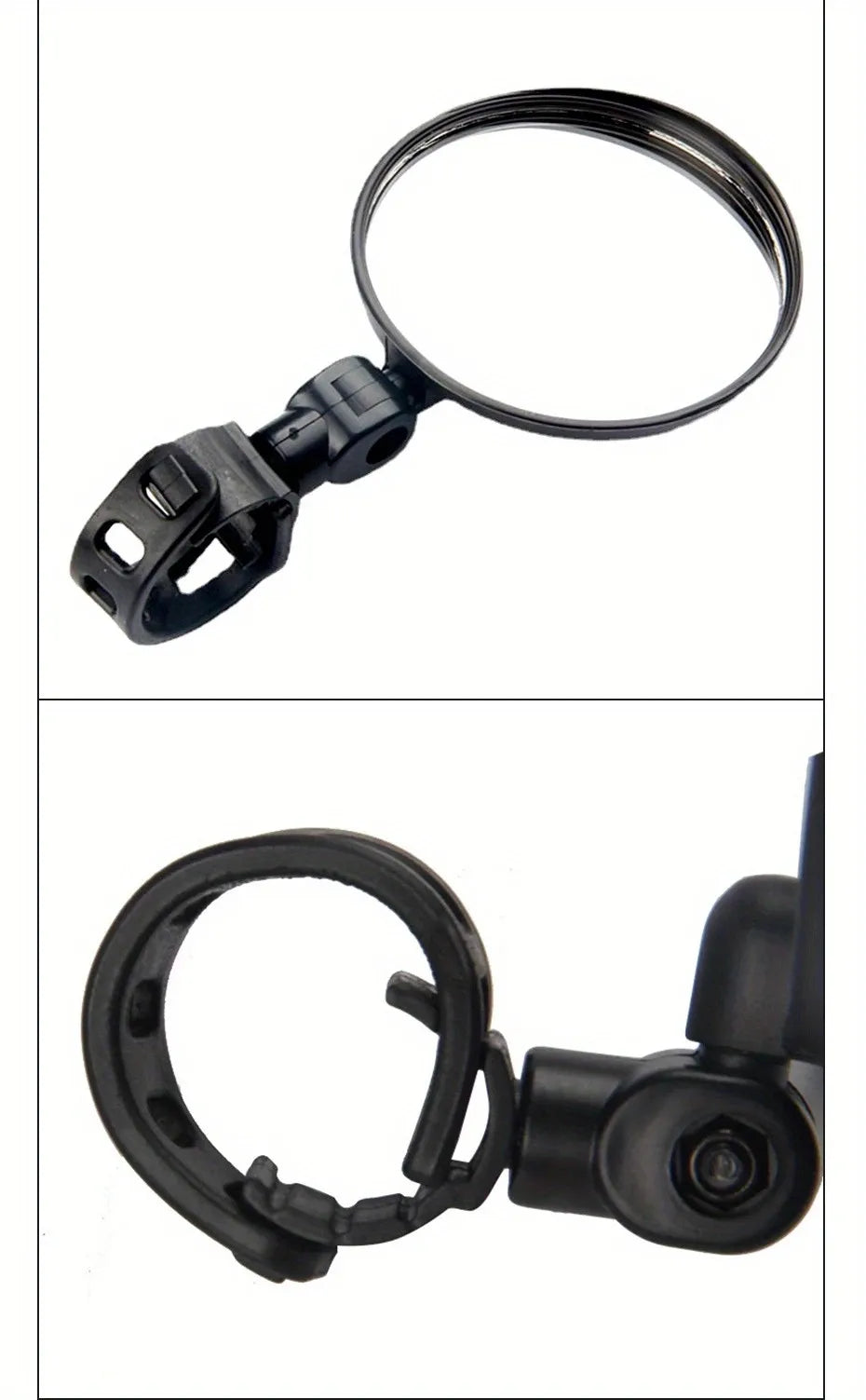 Motorcycles Rearview Mirror Side Mirror For Safety View Turning Left Right Mirror Adjustable Mini Autocycle Rear View